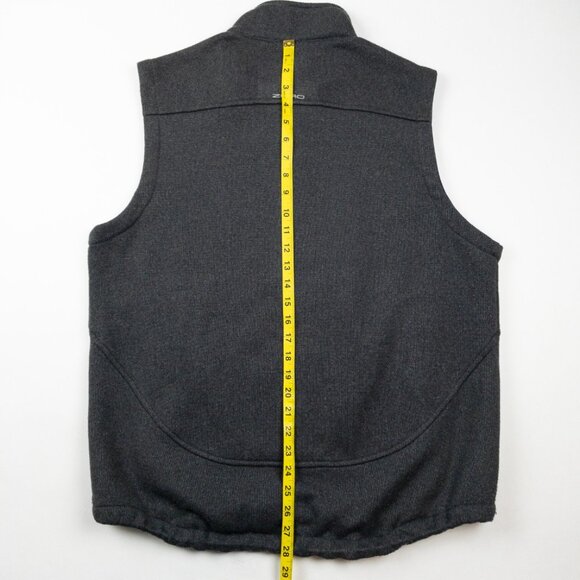 Zero Restriction Fleece Vest Men's Large Gray Half Zip Sweater Golf Tour Series - Picture 11 of 14